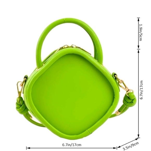 Lime Green Minimalist purse - Picture 3 of 4